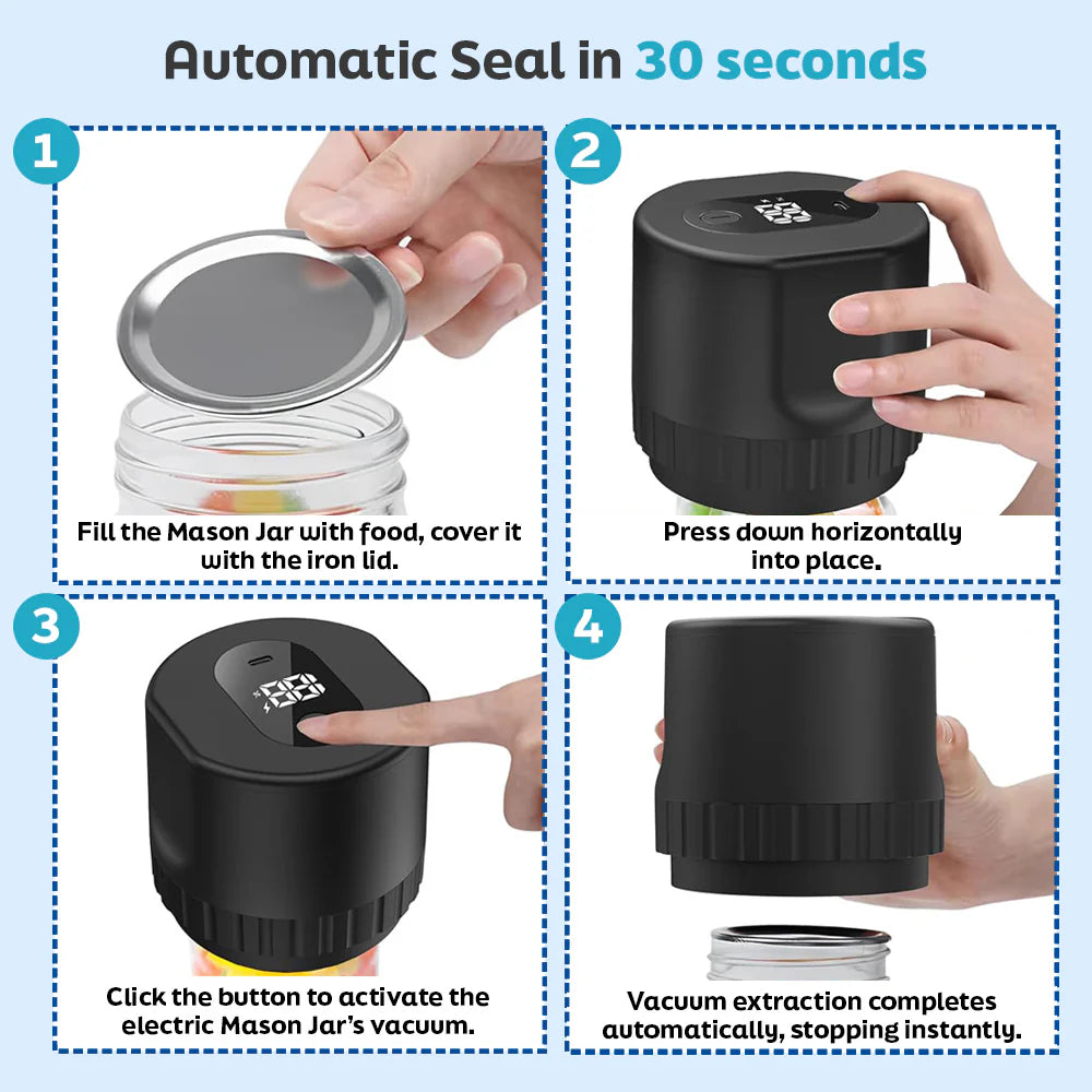MyErgoHome⢠Jar Vacuum Sealer